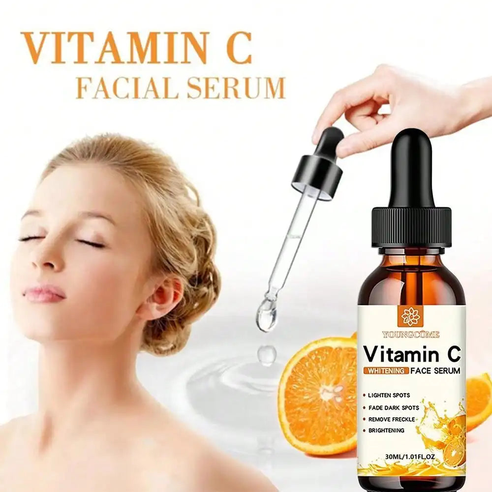 Sérum Facial de Vitamina C – Iluminador, Antimanchas y Antiedad con Ácido Hialurónico