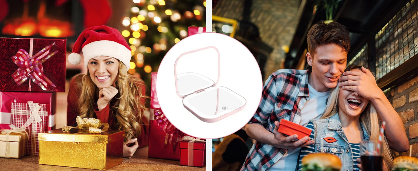 Mini Espejo LED de Bolsillo – Ilumina Donde Vayas