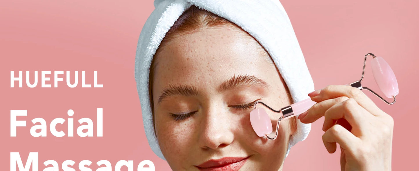 Rodillo Facial de Jade Natural – Belleza y Cuidado