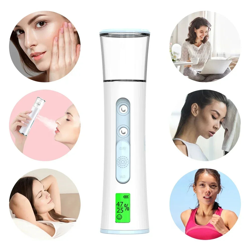 Mini Vaporizador Facial Portátil – 30ml Recargable
