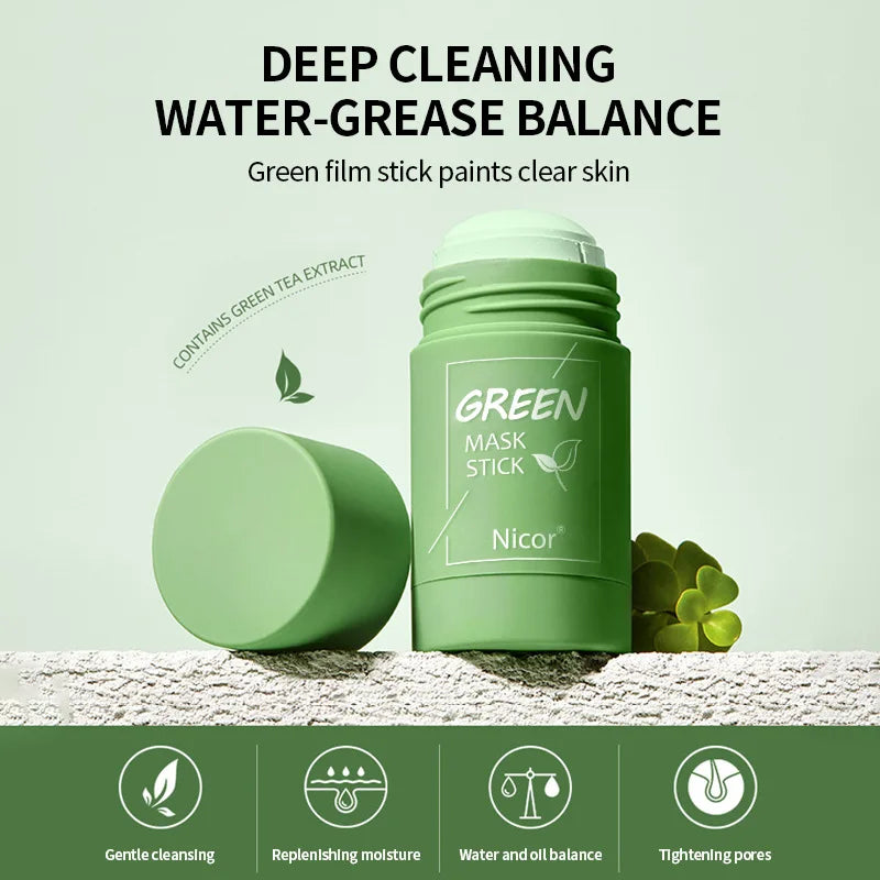 Mascarilla Facial en Stick de Té Verde — Purifica y Refresca