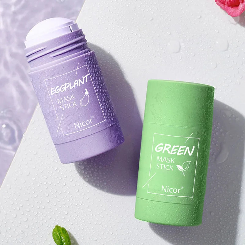 Mascarilla Facial en Stick de Té Verde — Purifica y Refresca