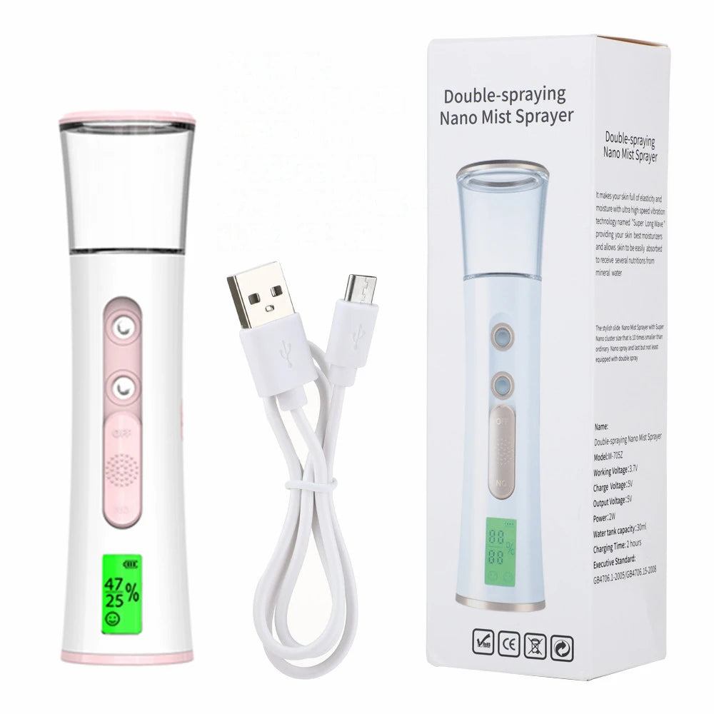 Mini Vaporizador Facial Portátil – 30ml Recargable