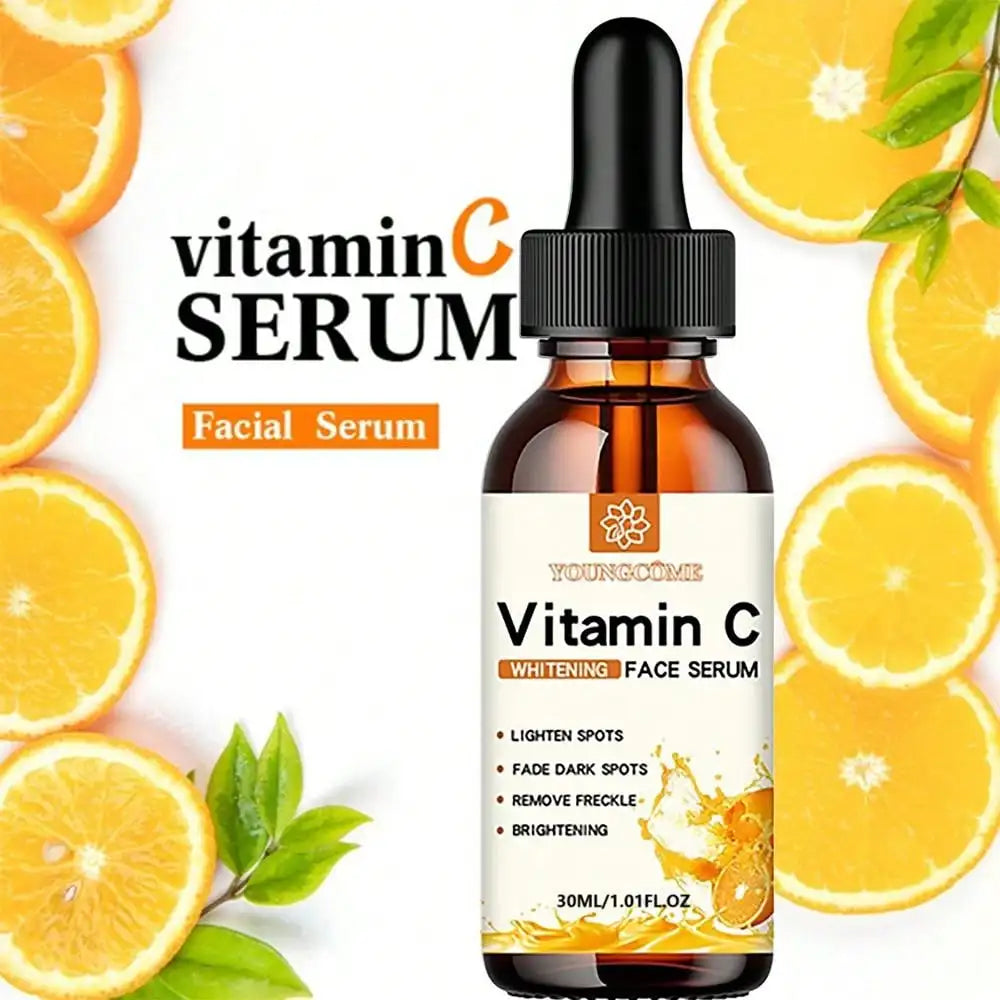 Sérum Facial de Vitamina C – Iluminador, Antimanchas y Antiedad con Ácido Hialurónico
