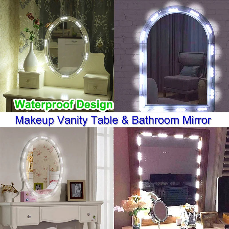 Tira de Luces LED para Espejo – Iluminación Hollywood en Casa