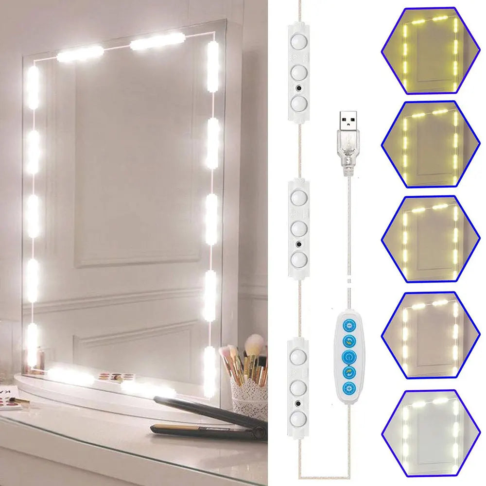 Tira de Luces LED para Espejo – Iluminación Hollywood en Casa