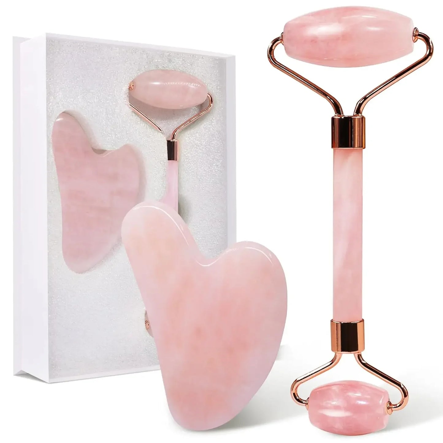 Rodillo Facial de Jade Natural – Belleza y Cuidado