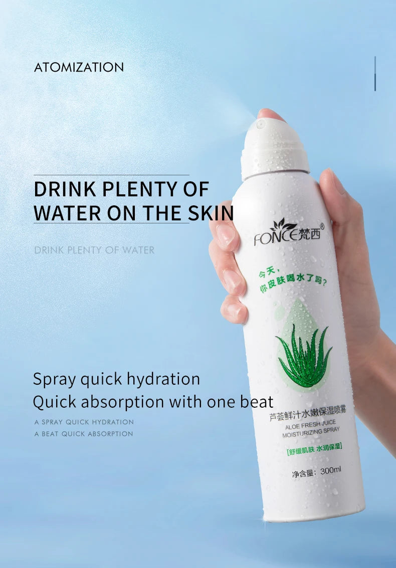 Bruma Facial Refrescante – Aloe Vera Hidratante & Calmante