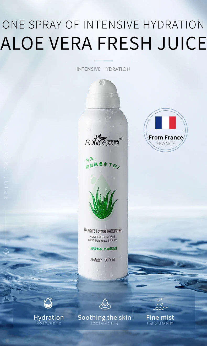 Bruma Facial Refrescante – Aloe Vera Hidratante & Calmante