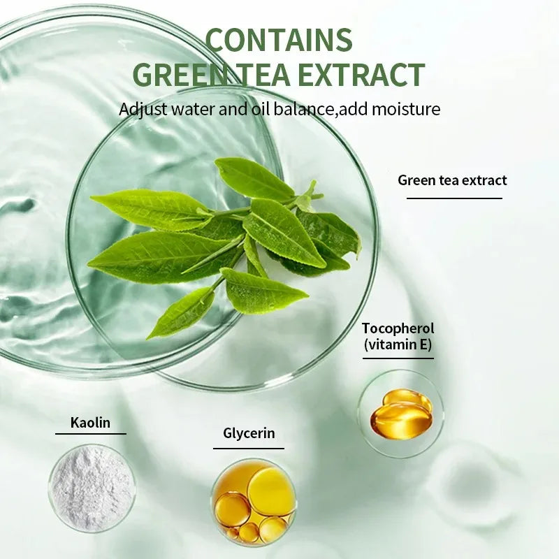 Mascarilla Facial en Stick de Té Verde — Purifica y Refresca