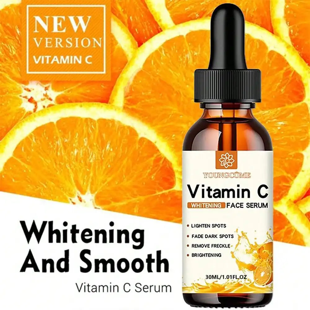 Sérum Facial de Vitamina C – Iluminador, Antimanchas y Antiedad con Ácido Hialurónico