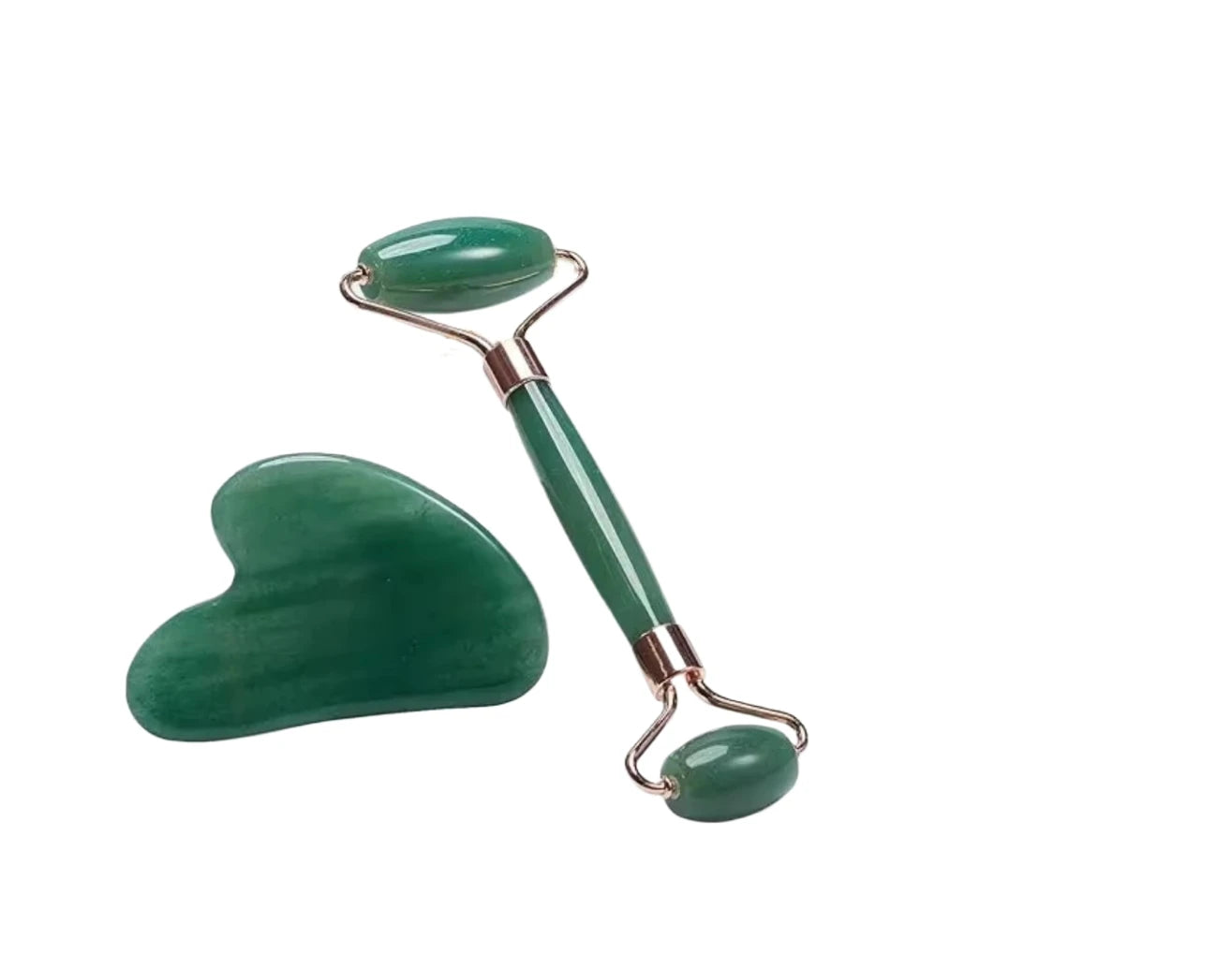 Rodillo Facial de Jade Natural – Belleza y Cuidado