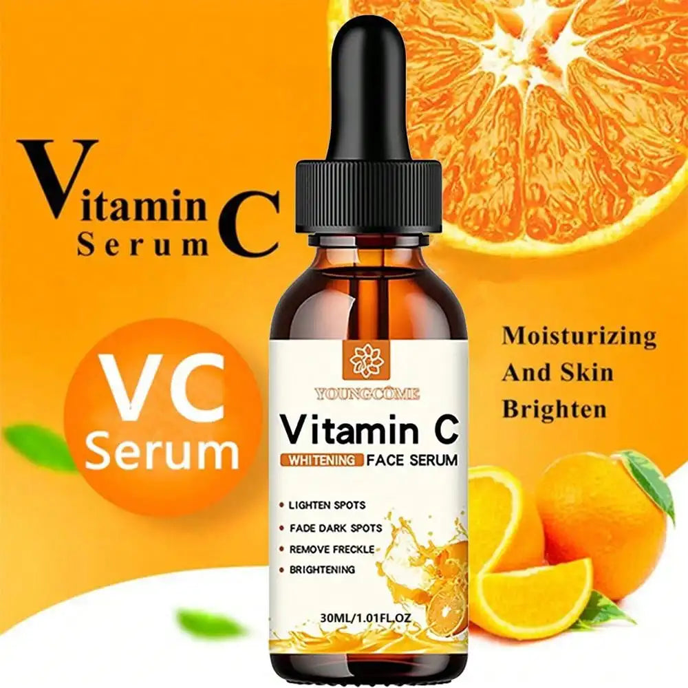 Sérum Facial de Vitamina C – Iluminador, Antimanchas y Antiedad con Ácido Hialurónico