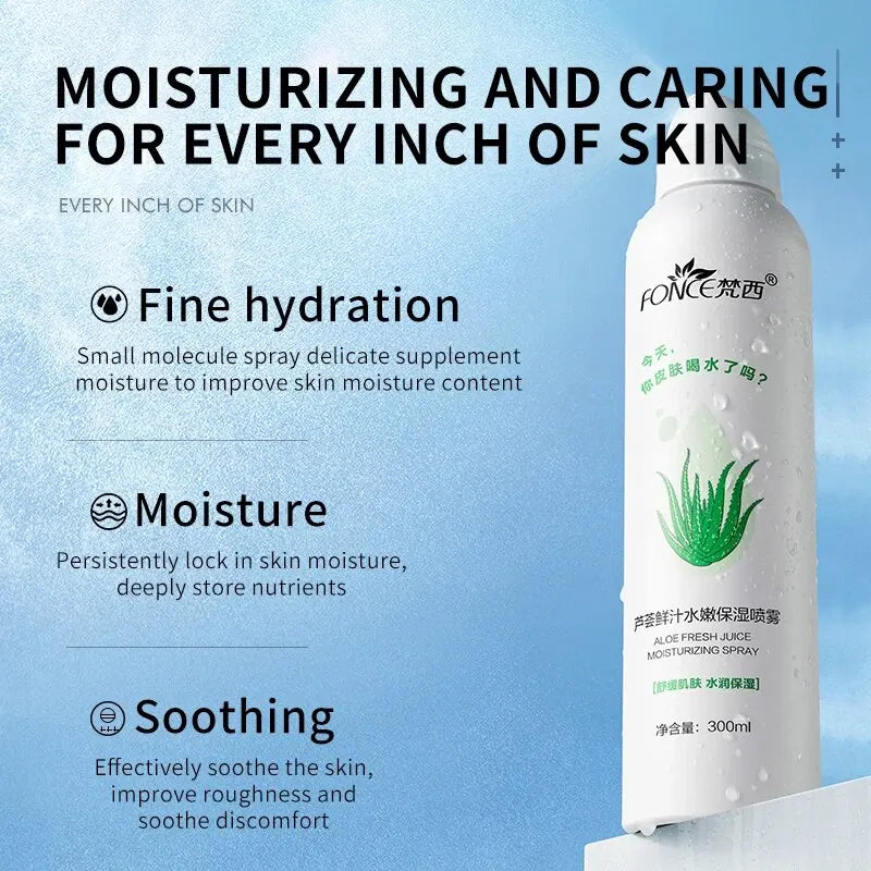 Bruma Facial Refrescante – Aloe Vera Hidratante & Calmante