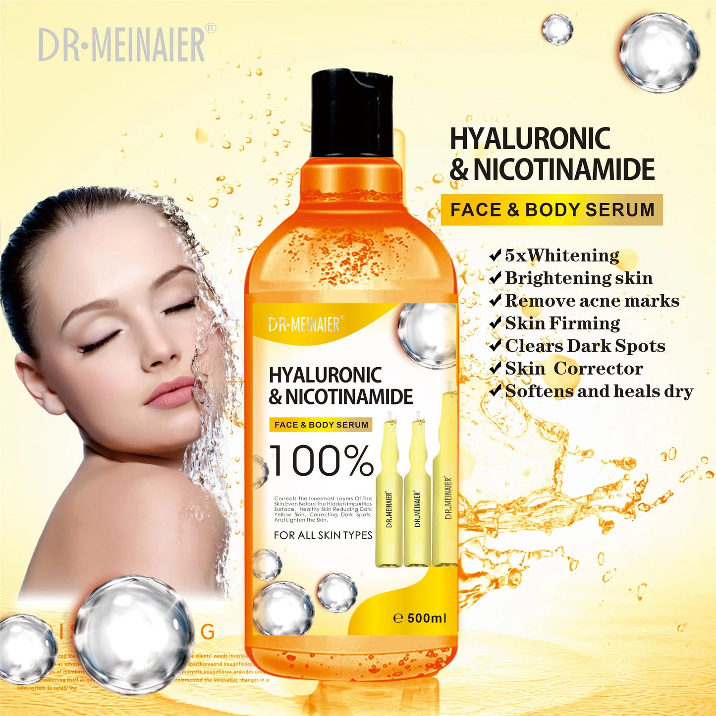 Sérum Facial Hidratante – Ácido Hialurónico Belina Vitamina C, Alpha Arbutin, Aha y Ácido Hialurónico