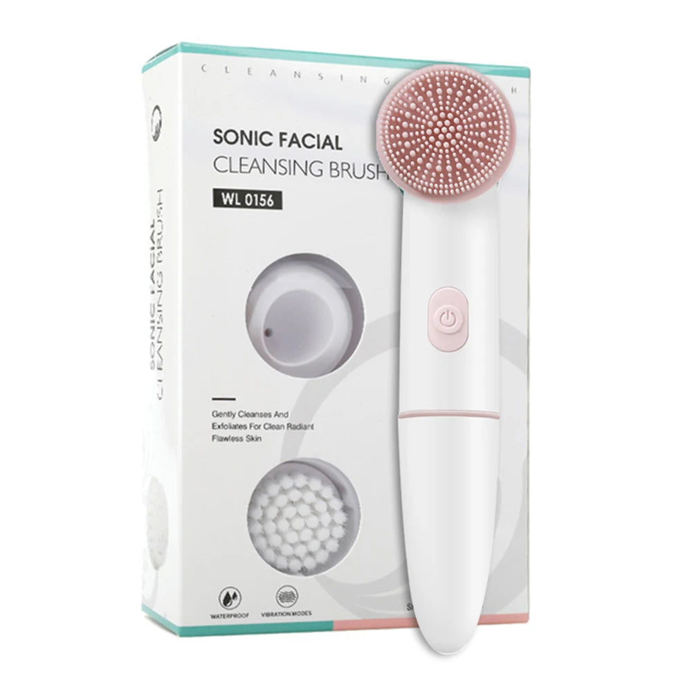 Cepillo Facial Eléctrico Waterproof – Limpieza Profunda & Piel Radiante