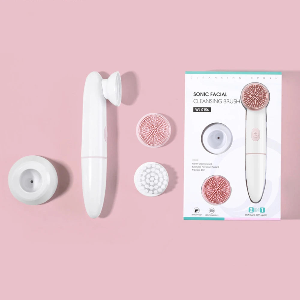 Cepillo Facial Eléctrico Waterproof – Limpieza Profunda & Piel Radiante