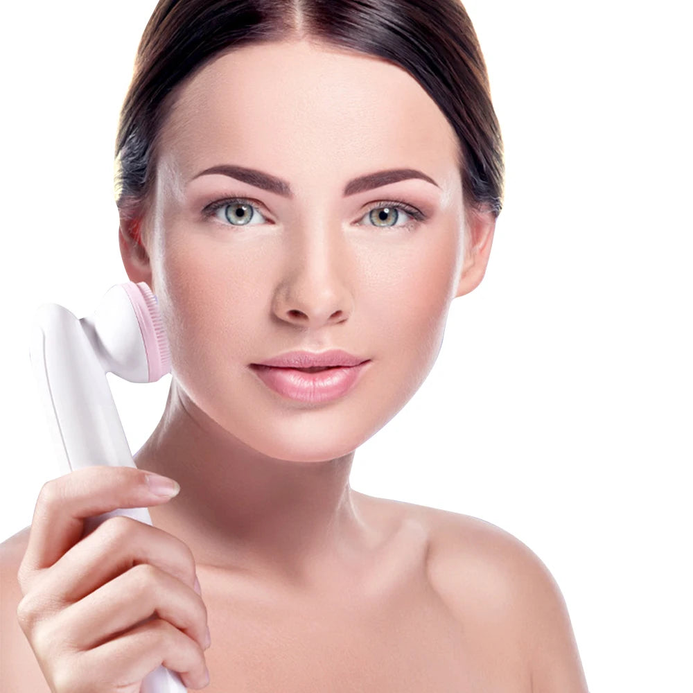 Cepillo Facial Eléctrico Waterproof – Limpieza Profunda & Piel Radiante