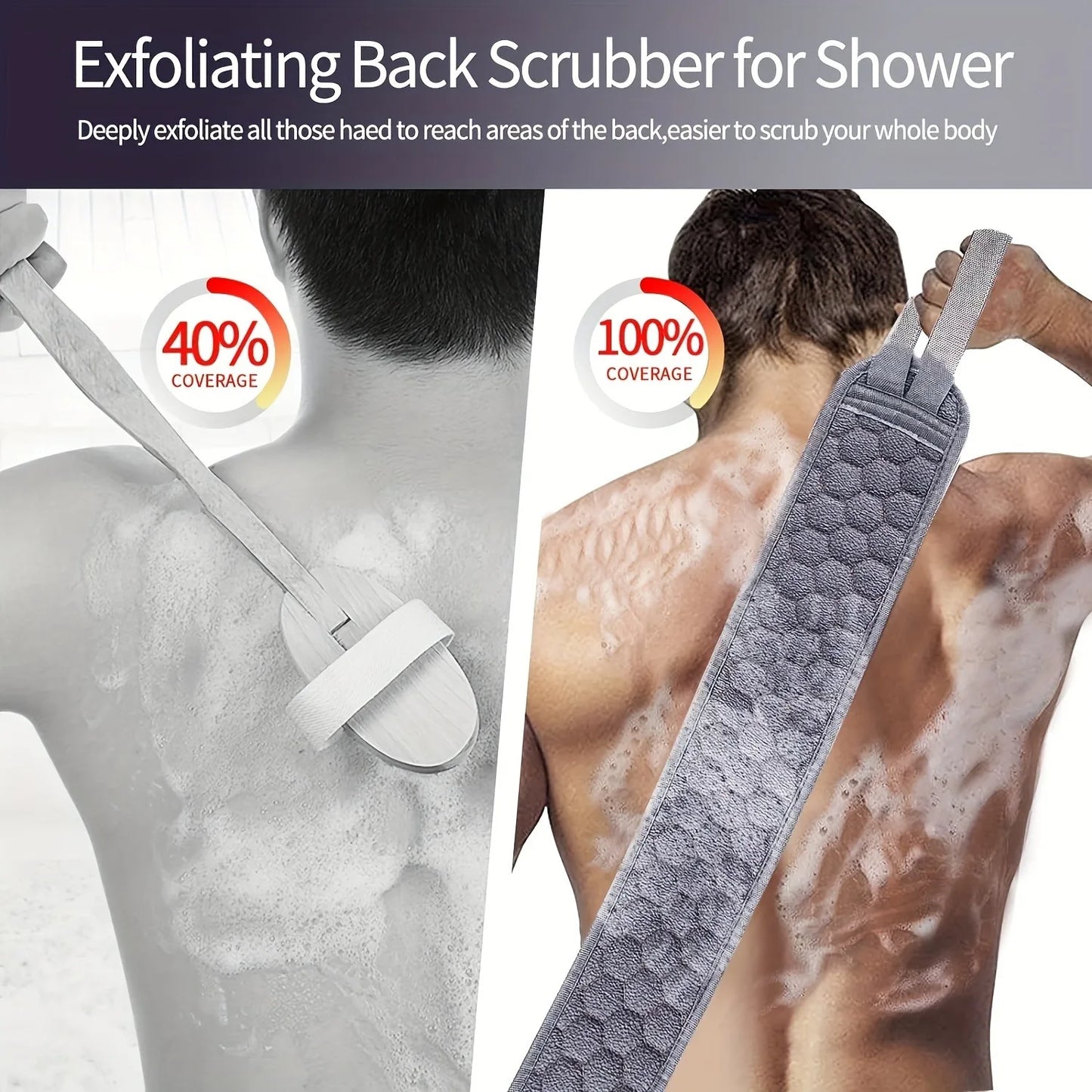 Pack 3 en 1: Banda Exfoliante + Guante + Esponja de Baño
