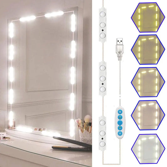 Tira de Luces LED para Espejo – Iluminación Hollywood en Casa