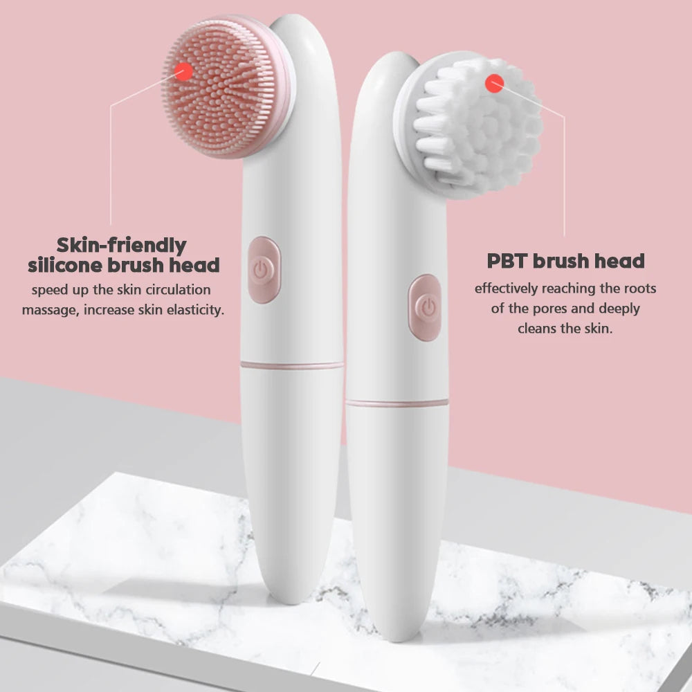 Cepillo Facial Eléctrico Waterproof – Limpieza Profunda & Piel Radiante