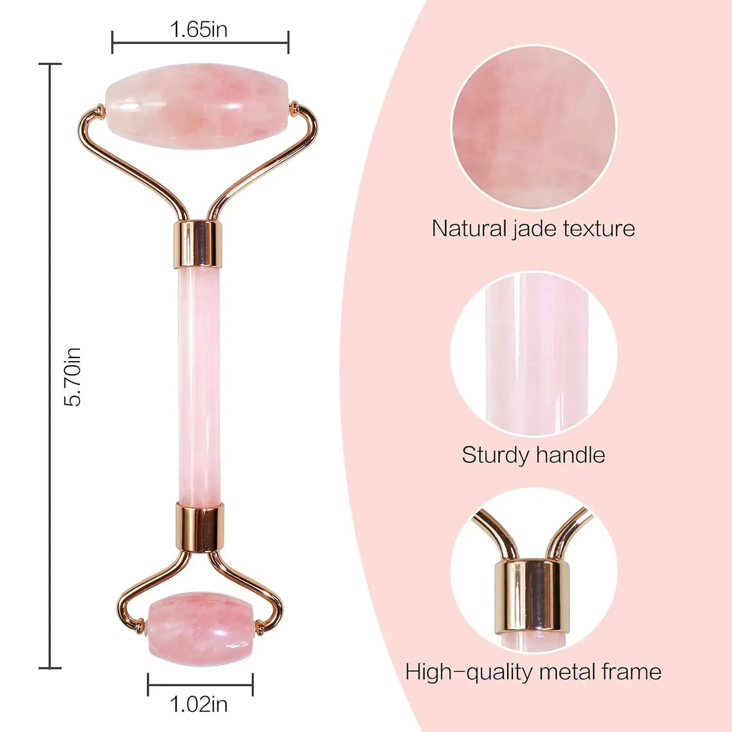 Rodillo Facial de Jade Natural – Belleza y Cuidado